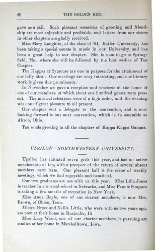 News-Letters: Upsilon - Northwestern University, December 1884 (image)